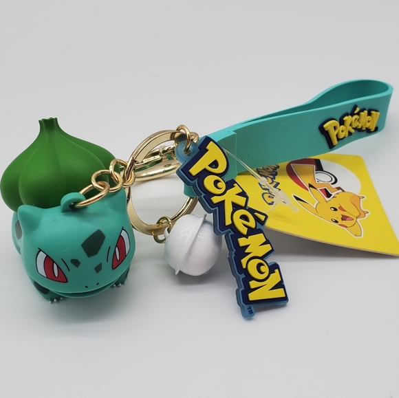 ❤️ BULBASAUR Pokemon 3 Dimensional Keychain and Bag Charm - Picture 1 of 13